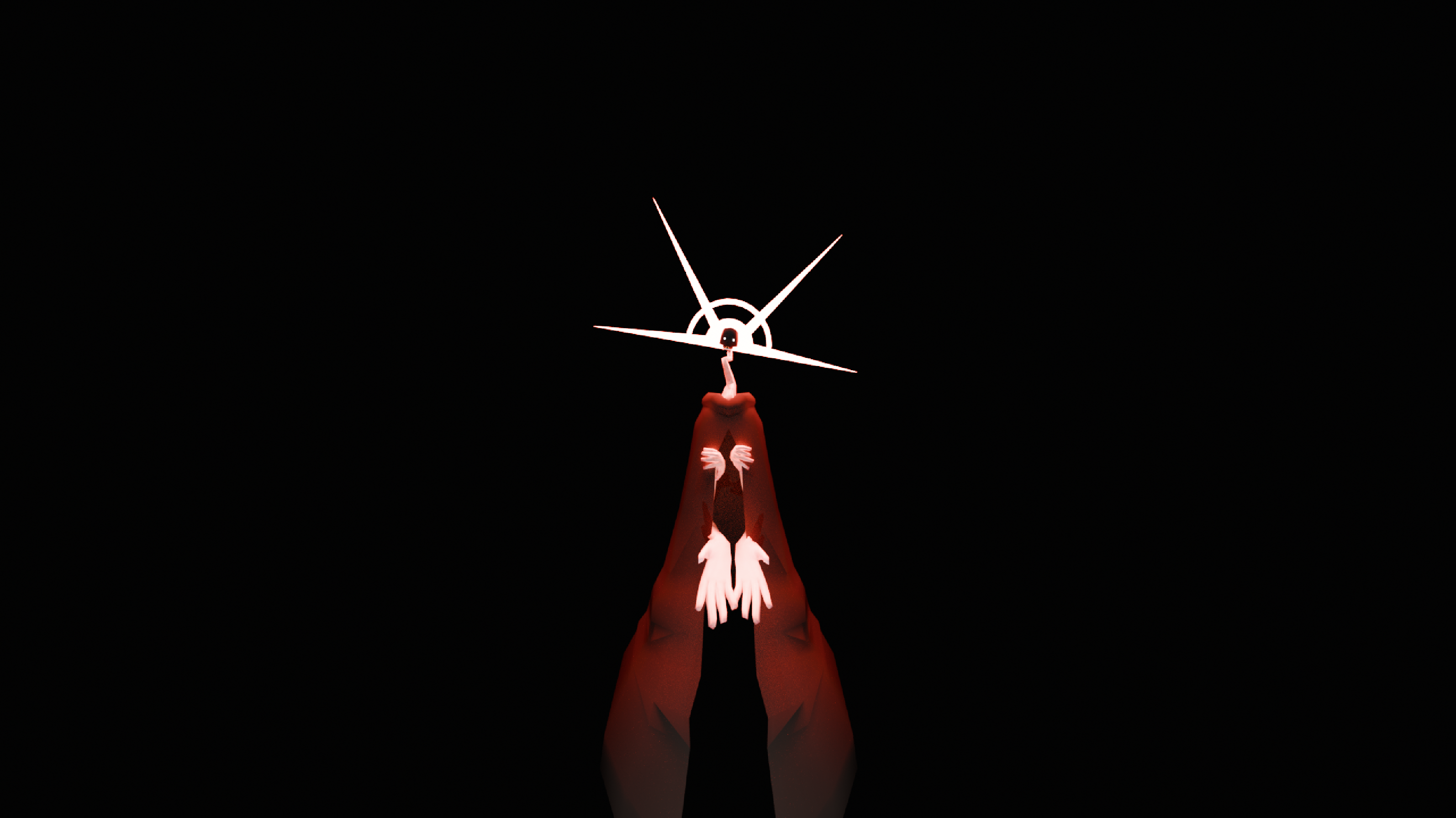 perspective hands reaching
