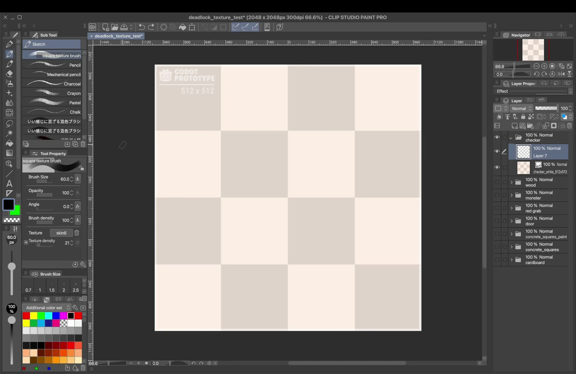 white checker painting